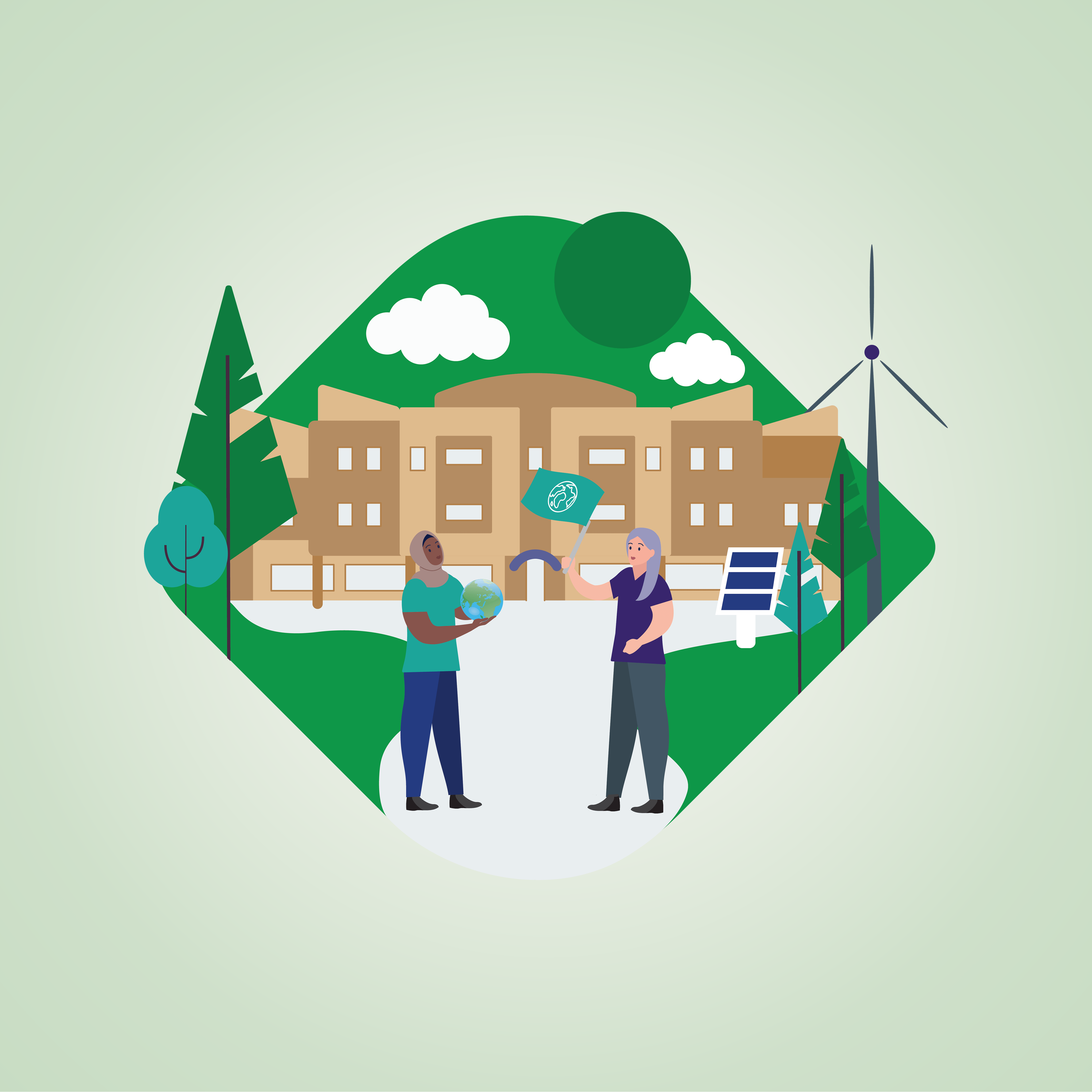 sam rayes creative design NHS earth day sustainability illustrations