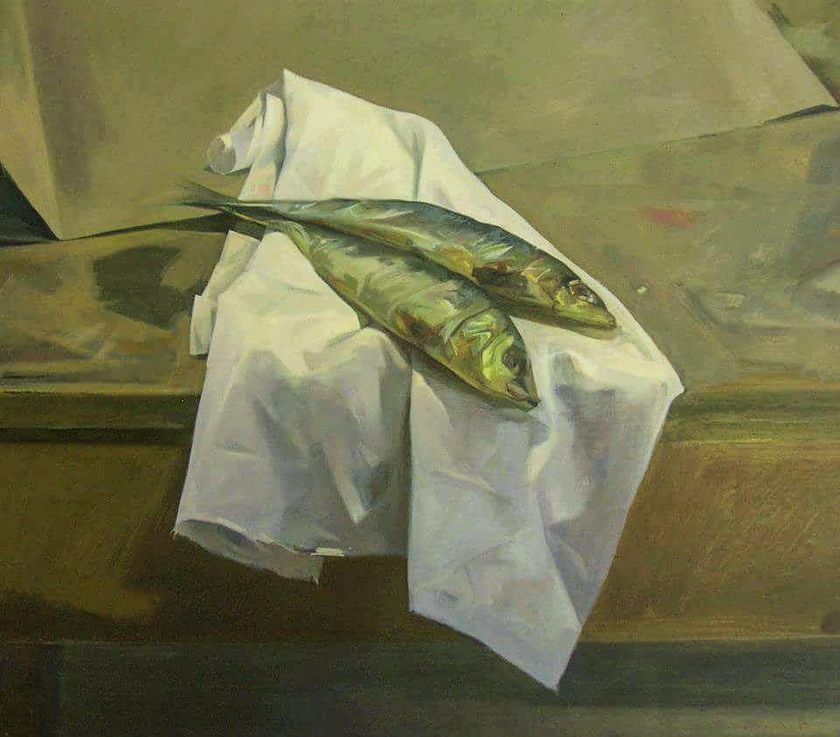 Raw Umber August Still Life Painting